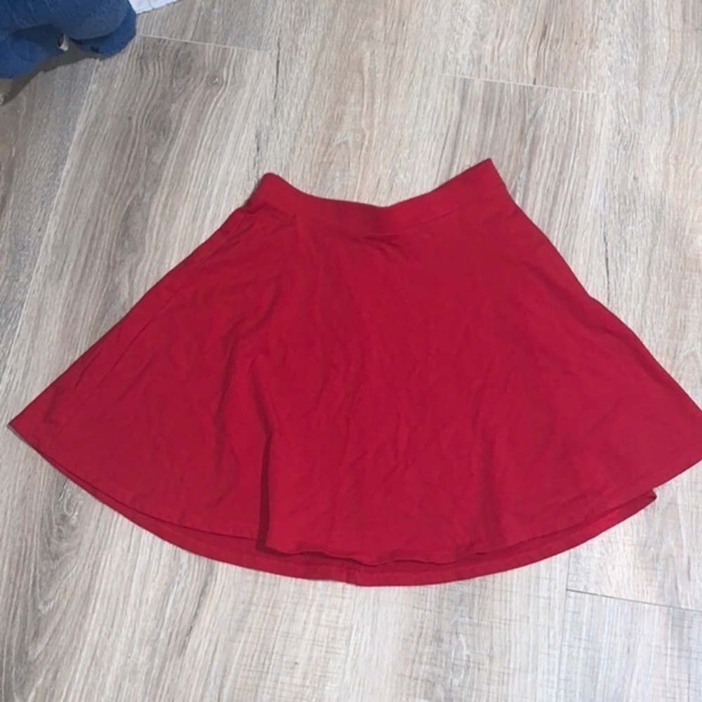 Forever 21 red skater skirt